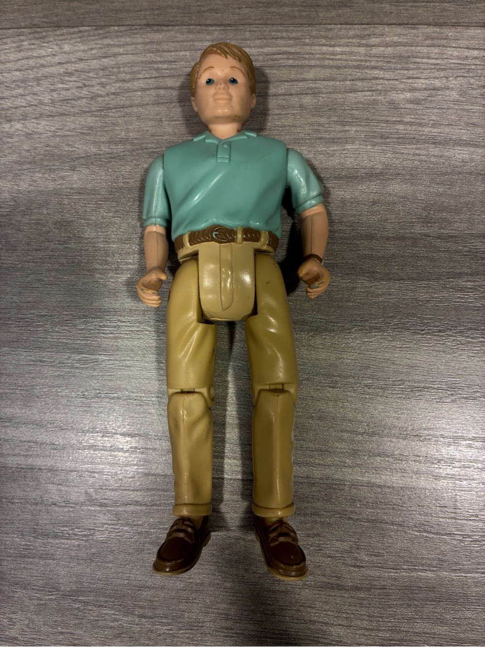 Fisher-Price Loving Family Dollhouse 1998 Dad Father Doll Green Shirt READ